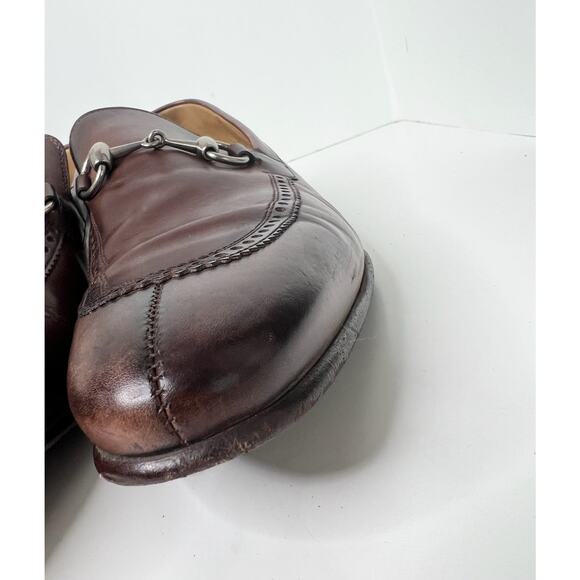 Gucci Horsebit Brown Leather Loafers, Size 6.5
